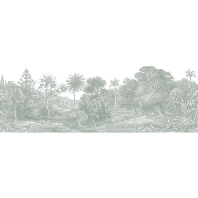 Kuvatapetti Rebel Walls Jungle Land Verdant, non-woven, mittatilaus