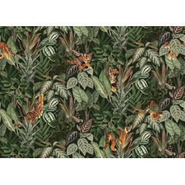 Kuvatapetti Rebel Walls Mischievous Tigers Lush non-woven mittatilaus