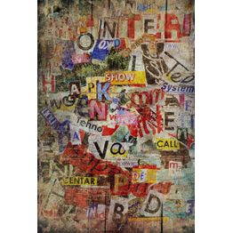 Kuvatapetti Rebel Walls Newspaper Clippings non-woven mittatilaus