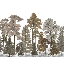 Metsätapetti Rebel Walls Scandinavian Bellewood Fall, non-woven, mittatilaus