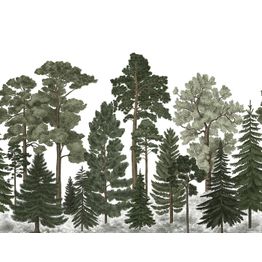 Metsätapetti Rebel Walls Scandinavian Bellewood, non-woven, mittatilaus