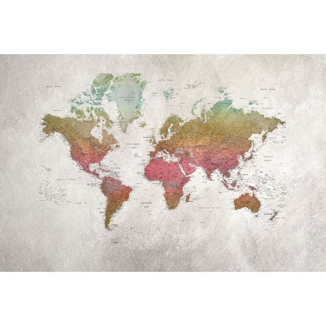 Kuvatapetti Rebel Walls School Atlas Rainbow, non-woven, mittatilaus
