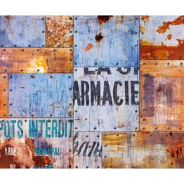 Kuvatapetti Rebel Walls Steel Plates non-woven mittatilaus