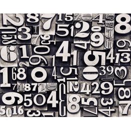 Kuvatapetti Rebel Walls Sum of Numbers non-woven mittatilaus