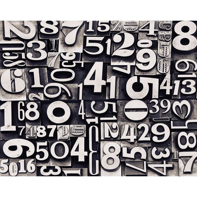 Kuvatapetti Rebel Walls Sum of Numbers, non-woven, mittatilaus