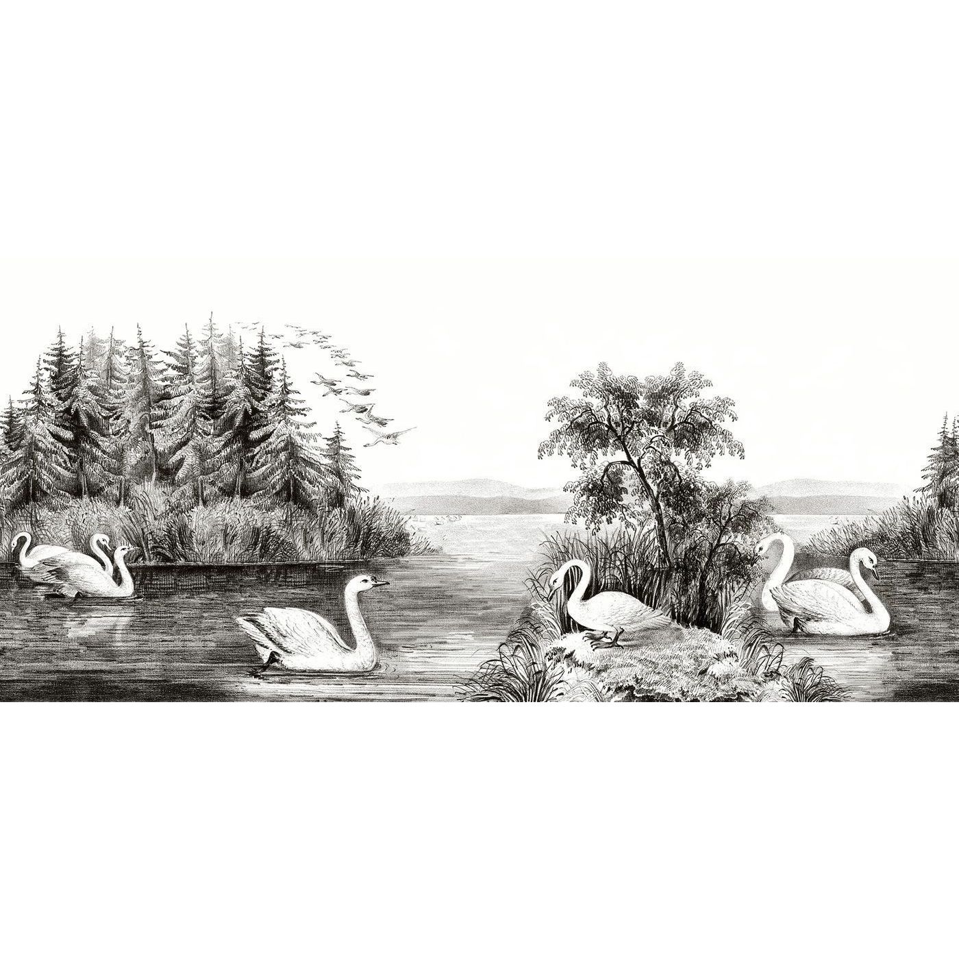 Kuvatapetti Rebel Walls Swan Lake non-woven mittatilaus