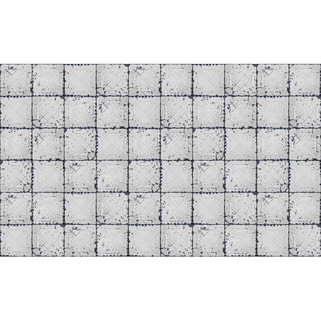 Kuvatapetti Rebel Walls Tin Plates Nebraska White, non-woven, mittatilaus