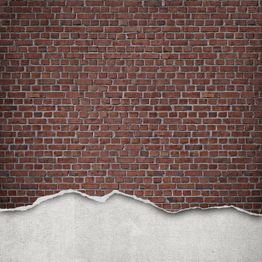 Kuvatapetti Rebel Walls Well-Worn Brick Wall Red, tiiliseinä, non-woven, mittatilaus