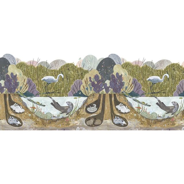 Lastenhuoneen tapetti Rebel Walls Wild Willows, non-woven, mittatilaus