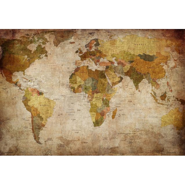 Kuvatapetti Rebel Walls World Map, non-woven, mittatilaus
