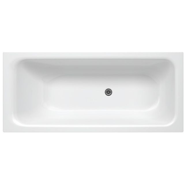 Kylpyamme Gustavsberg, 1574 x 700 mm, ilman kehikkoa, vakiopinta, aukot kahdelle kädensijalle, valkoinen
