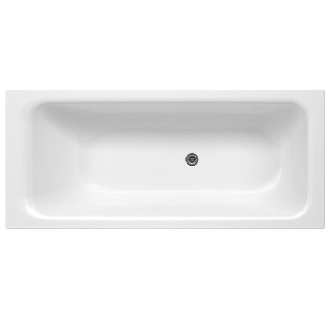 Kylpyamme Gustavsberg, 1600 x 700 mm, Kombi 1604, ilman kehikkoa, glazeplus-pinta, kaksi kädensijaa, valkoinen