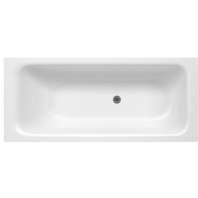 Kylpyamme Gustavsberg, 1600 x 700 mm, Kombi 1604, ilman kehikkoa, liukuestekäsittely, valkoinen