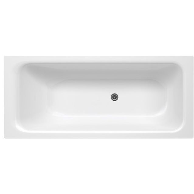 Kylpyamme Gustavsberg, 1600 x 700 mm, Kombi 1604, ilman kehikkoa, liukuestekäsittely, kaksi kädensijaa, valkoinen