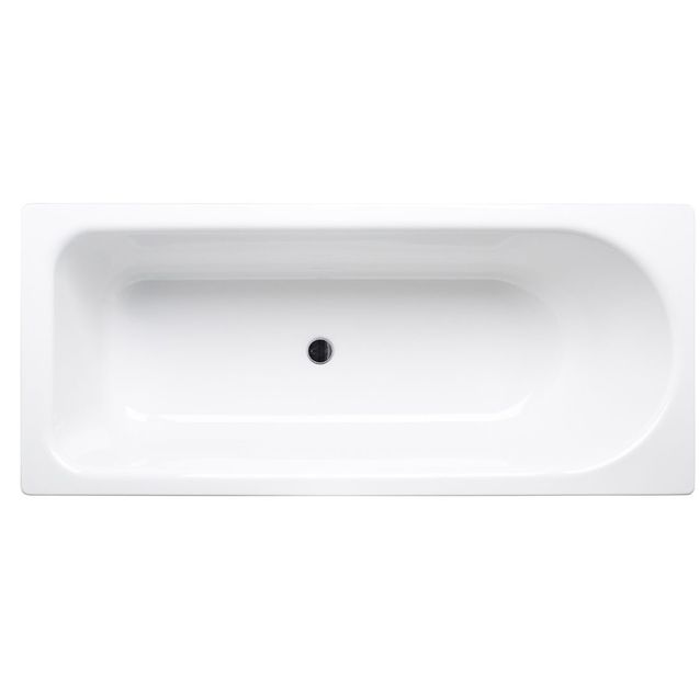 Kylpyamme Gustavsberg, 1700 x 700 mm, ilman etulevykehikkoa, suihkutilalla, reiät kädensijalle, valkoinen