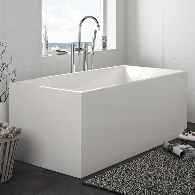 Kylpyamme Hafa Sun Square 1600 valkoinen