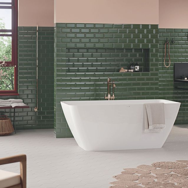 Kylpyamme Nordhem Värmdö 1590x705x618 mm vapaasti seisova valkoinen