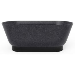 Kylpyamme Woodio Flow Char 1600x700 mm musta