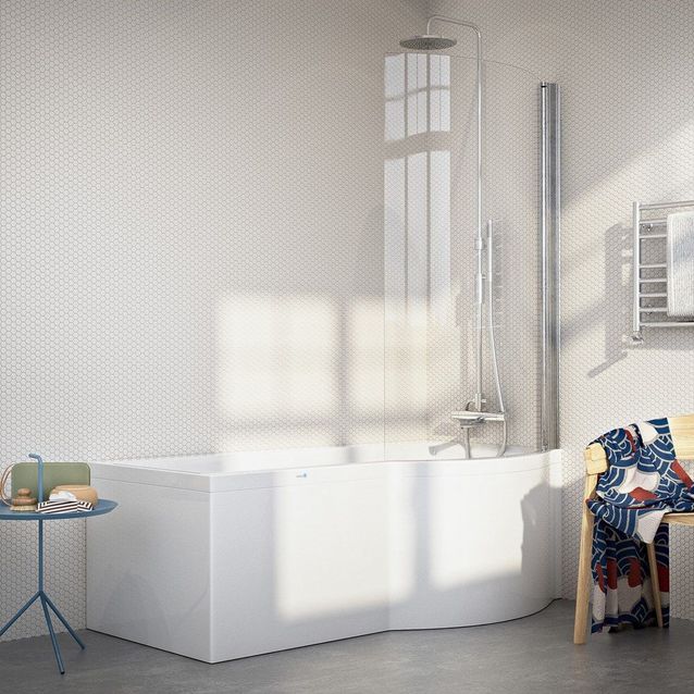 Kylpyamme Nordhem Solvik Nordurit 1500-1700x900x590mm eri kokoja valkoinen