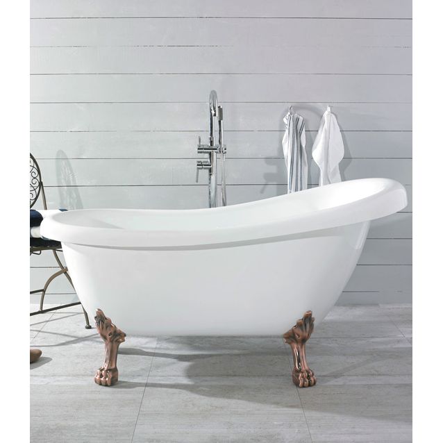 Tassuamme Noro Old England 1560x720x640/790 mm valkoinen/antiikkiset tassut