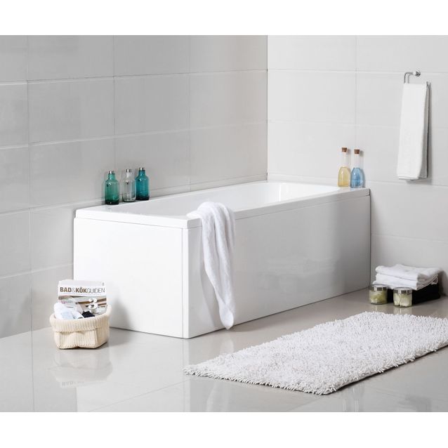 Kylpyamme Noro Single 1595x700x560/585 mm akryyli valkoinen