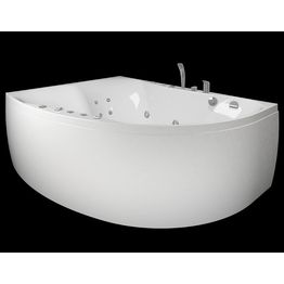 Kylpyamme Westerbergs Ocean 170R Duo 2.0 akryyli valkoinen oikea