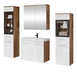 Kylpyhuoneen kalusteryhmä MADRIT II pesualtaalla, eri värivaihtoehtoja