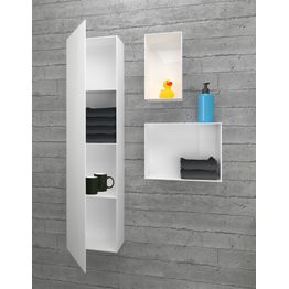 Seinälokero Polaria Loota 400 300x400 mm valkoinen