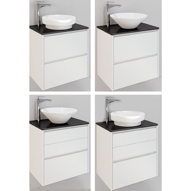 Kylpyhuonekaluste Noro Lifestyle Concept 600 malja-altaalla ja laatikostolla korkea