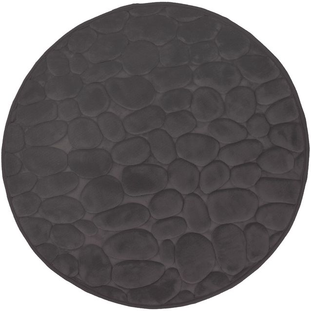 Kylpyhuonematto Pisla Duschy Bellarina Ø 60 cm tummanharmaa