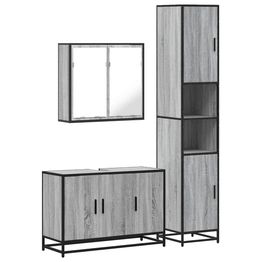 Kylpyhuoneryhmä 3-osainen, sis. allaskaappi + peilikaappi, eri värejä (42435)