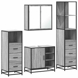 Kylpyhuoneryhmä 4-osainen, sis. allaskaappi + peilikaappi, eri värejä (42474)