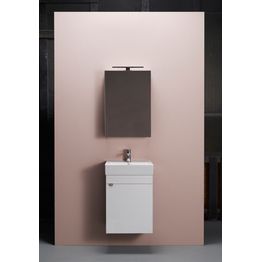 Kylpyhuoneryhmä peilikaapilla Hafa Go valkoinen eri kokoja