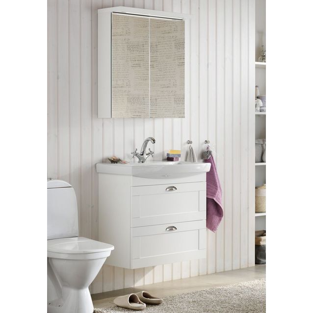 Kylpyhuoneryhmä Hafa Life 700 peilikaapilla Frame mattavalkoinen