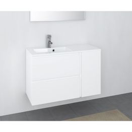 Allaskaappi altaalla ja sivukaapilla Otsoson Minimeri 900, vasen, ei vedintä, valkoinen