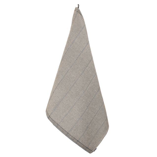 Kylpypyyhe Jokipiin Pellava laituri 75x150 luonnoväri/musta