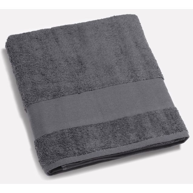 Kylpypyyhe Lennol Enni, 100x150cm, tummanharmaa