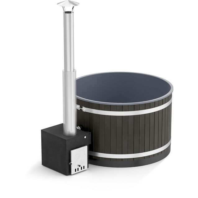 Kylpytynnyri Kirami Comfort Steady M Cube 4-6 hlöä 1400 l NightBlack/CasualGray