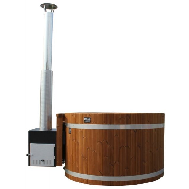 Kylpytynnyri Kirami Original Woody M TW Cube-kaminalla 4-6 hlöä 1860 l