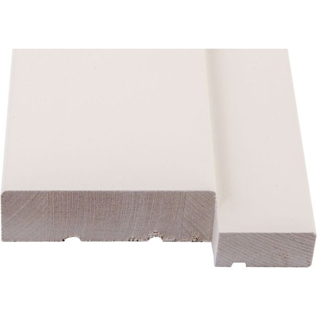 Kynnys Maler kyntteellinen, 92x22/29mm, M7, jalopuu, valkoinen