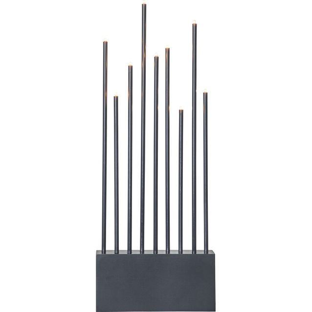 Kynttelikkö Star Trading Buzz 600x230x60mm harmaa