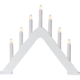 Kynttelikkö Star Trading Jarve 7-osainen 36 cm valkoinen