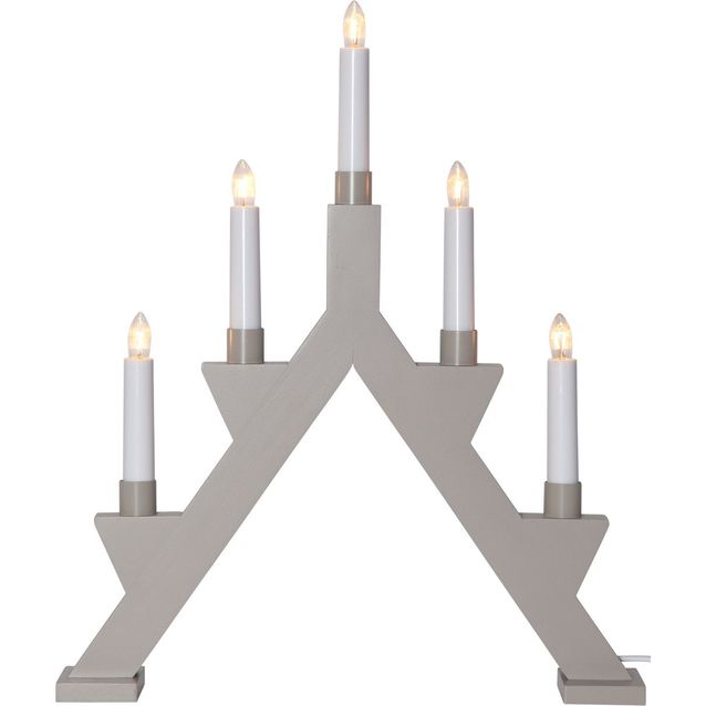 Kynttelikkö Star Trading Zack 5-osainen 410x340x70mm beige