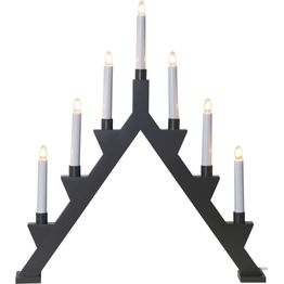 Kynttelikkö Star Trading Zack 7-haarainen 530x470x70mm tummanharmaa