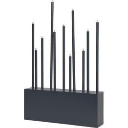 Kynttelikkö Star Trading Buzz 11-osainen 43 cm grafiitti