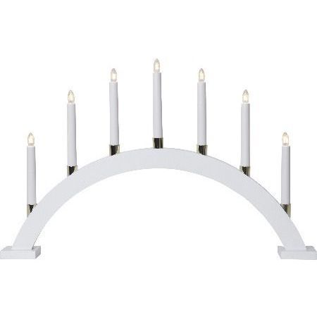 Kynttelikkö Star Trading Gillian 7-osainen 40 cm valkoinen