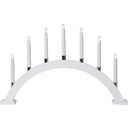 Kynttelikkö Star Trading Gillian 7-osainen 40 cm valkoinen