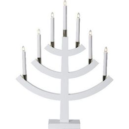 Kynttelikkö Star Trading Gillian 7-osainen valkoinen