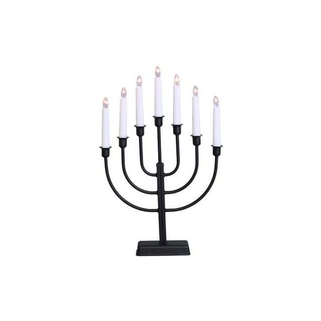 Kynttelikkö Star Trading Kristina 7-osainen 47 cm musta