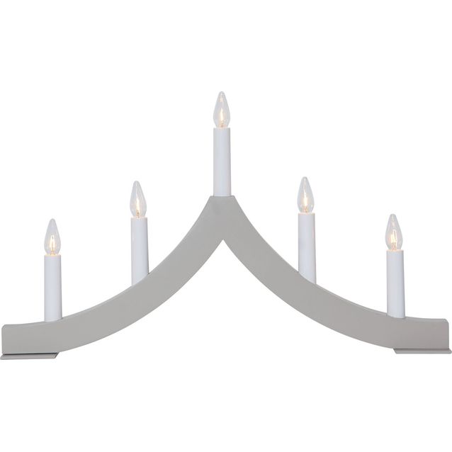 Kynttelikkö Star Trading Pagod, 5-osainen, 27 cm, beige